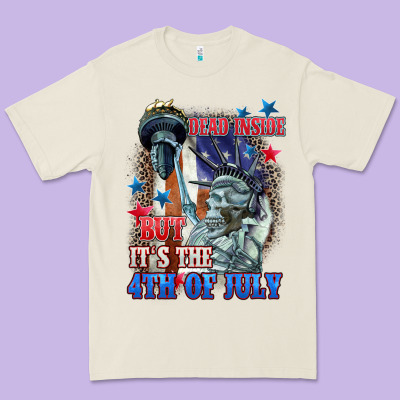 Dead Inside But It's The 4th Of July Premium Tee Designed By Cowgirlartshop