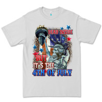 Dove Grey Dead inside but it's the 4th of July Premium Tee - CowGirlArtShop