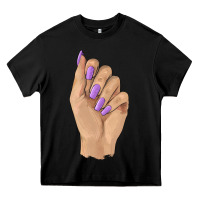 Black nail Heavy Core Tee - BarkalooDesign