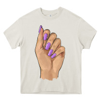 Cream nail Heavy Core Tee - BarkalooDesign