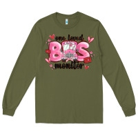 Army Green one loved bus monitor Long Sleeve Tee - MaliasSmallBusiness