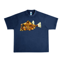 Navy humpback turretfish Urban Heavy Tee - LillyAllenDesigns