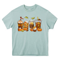 Arona Fall Coffee Cups Heavy Core Tee - texasbilliewilder