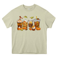 Mossy Fall Coffee Cups Heavy Core Tee - texasbilliewilder