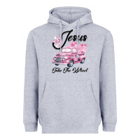 Heather Grey Leopard Floral Pink Car Jesus Take The Wheel Heavyweight Hoodie - Bettercallsaul