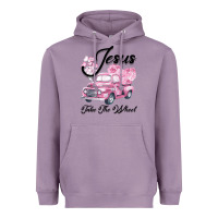 Lavender Leopard Floral Pink Car Jesus Take The Wheel Heavyweight Hoodie - Bettercallsaul