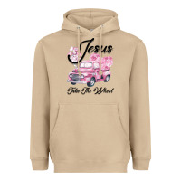 Mushroom Leopard Floral Pink Car Jesus Take The Wheel Heavyweight Hoodie - Bettercallsaul