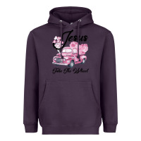 Plum Leopard Floral Pink Car Jesus Take The Wheel Heavyweight Hoodie - Bettercallsaul