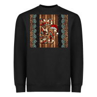 Black ho ho ho western christmas Heavyweight Sweatshirt - Jasminsmagicworld