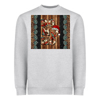 Heather Grey ho ho ho western christmas Heavyweight Sweatshirt - Jasminsmagicworld