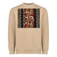 Ho Ho Ho Western Christmas Heavyweight Sweatshirt | Teevron