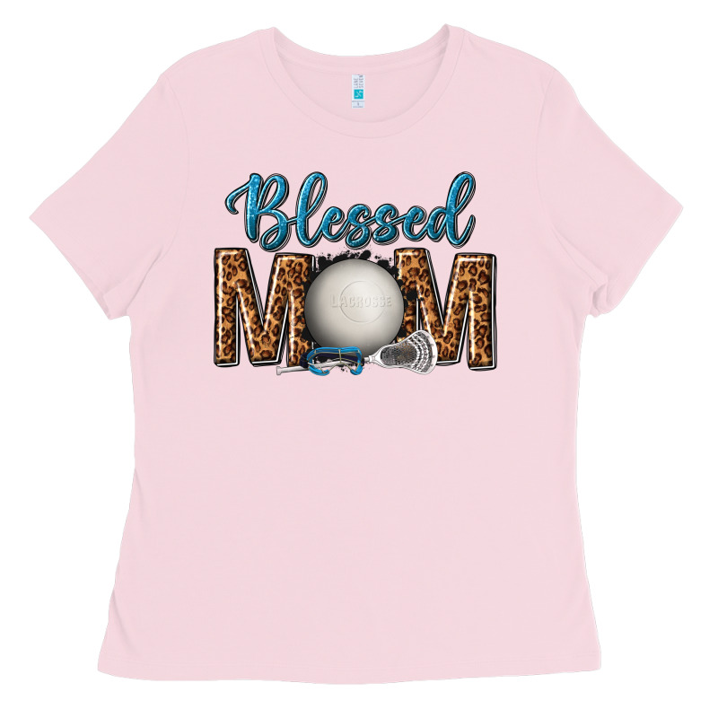 Western Blessed Mom With Lacrosse Ladies Tee by texasbilliewilder | Teevron