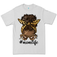 Afro Messy Bun Mom Life Premium Tee | Teevron