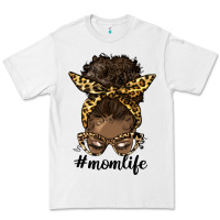 White afro messy bun mom life Premium Tee - HRA Design Shop