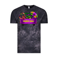 Cloud Black mardi grass umbrella with truck Vintage Tee - AdoDesignShop
