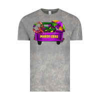 Mardi Grass Umbrella With Truck Vintage Tee | Teevron