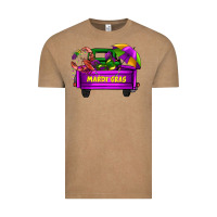 Vintage Coffee mardi grass umbrella with truck Vintage Tee - AdoDesignShop