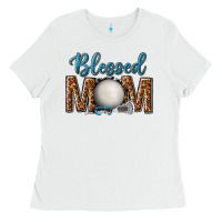 White western blessed mom with lacrosse Ladies Tee - texasbilliewilder