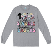 100 Days Of Sparkle Learning And Laugh Faux Sequin Long Sleeve Tee | Teevron