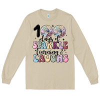 Mushroom 100 days of sparkle learning and laugh faux sequin Long Sleeve Tee - MaliasSmallBusiness