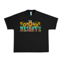 Black western believe sunflowers flowers Urban Heavy Tee - BarkalooDesign