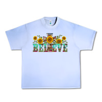 Grape Ice western believe sunflowers flowers Urban Heavy Tee - BarkalooDesign