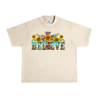 Sandshell western believe sunflowers flowers Urban Heavy Tee - BarkalooDesign