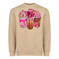 Mushroom breast cancer coffee cups Heavyweight Sweatshirt - NancyCooperArtShop