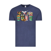 Vintage Denim faith coffee cups Vintage Tee - NancyCooperArtShop