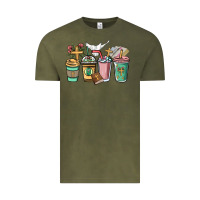 Faith Coffee Cups Vintage Tee | Teevron