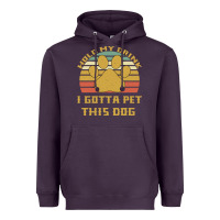 Plum Hold My Drink I Gotta Pet This Dog Heavyweight Hoodie - Bettercallsaul