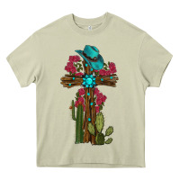 Mossy cross gemstone cactus roses cowboy hat Heavy Core Tee - RanaPortraitStore