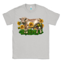 Moon Dust charolais bull with sunflowers Classic Tee - LillyAllenDesigns