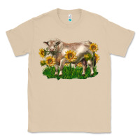 Charolais Bull With Sunflowers Classic Tee | Teevron