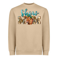 Western Show Mom Red Angus Heavyweight Sweatshirt | Teevron
