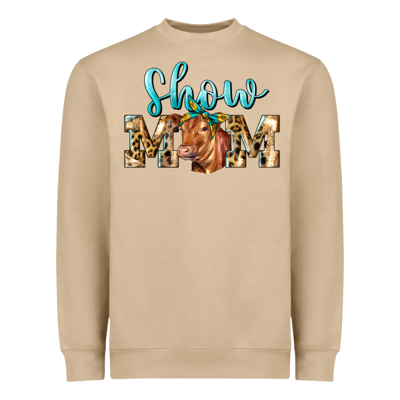 Western Show Mom Red Angus Heavyweight Sweatshirt by LillyAllenDesigns | Teevron