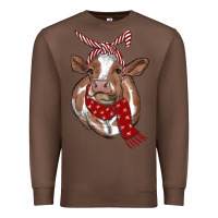Chestnut christmas scarf heifer Premium Sweatshirt - RanaPortraitStore