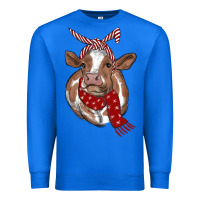 True Royal christmas scarf heifer Premium Sweatshirt - RanaPortraitStore