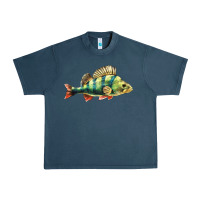 Midnight Navy Perch Fish Urban Heavy Tee - LillyAllenDesigns
