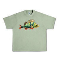 Oil Green Perch Fish Urban Heavy Tee - LillyAllenDesigns