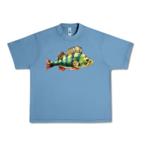 Pebble Blue Perch Fish Urban Heavy Tee - LillyAllenDesigns