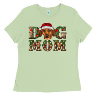 Matcha christmas dog mom dachshund Ladies Tee - RanaPortraitStore