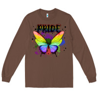 Chestnut rainbow butterfly pride lgbtq Long Sleeve Tee - MaliasSmallBusiness