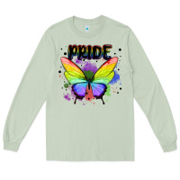 Matcha rainbow butterfly pride lgbtq Long Sleeve Tee - MaliasSmallBusiness