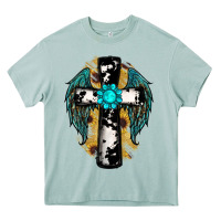 Arona cross gemstone wings Heavy Core Tee - RanaPortraitStore