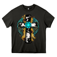 Asphalt cross gemstone wings Heavy Core Tee - RanaPortraitStore