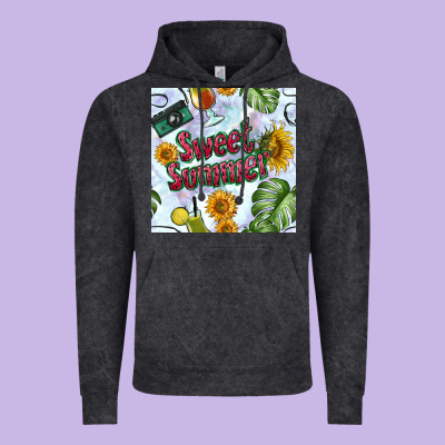 Sweet Summer Seamless Pattern Vintage Hoodie Designed By Bundleandbundleshop