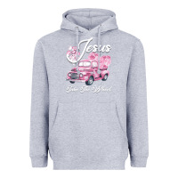 Heather Grey Leopard Floral Pink Car Jesus Take The Wheel Heavyweight Hoodie - Bettercallsaul
