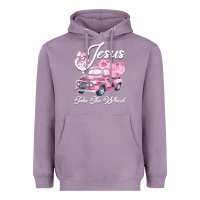 Lavender Leopard Floral Pink Car Jesus Take The Wheel Heavyweight Hoodie - Bettercallsaul