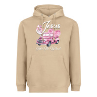 Mushroom Leopard Floral Pink Car Jesus Take The Wheel Heavyweight Hoodie - Bettercallsaul